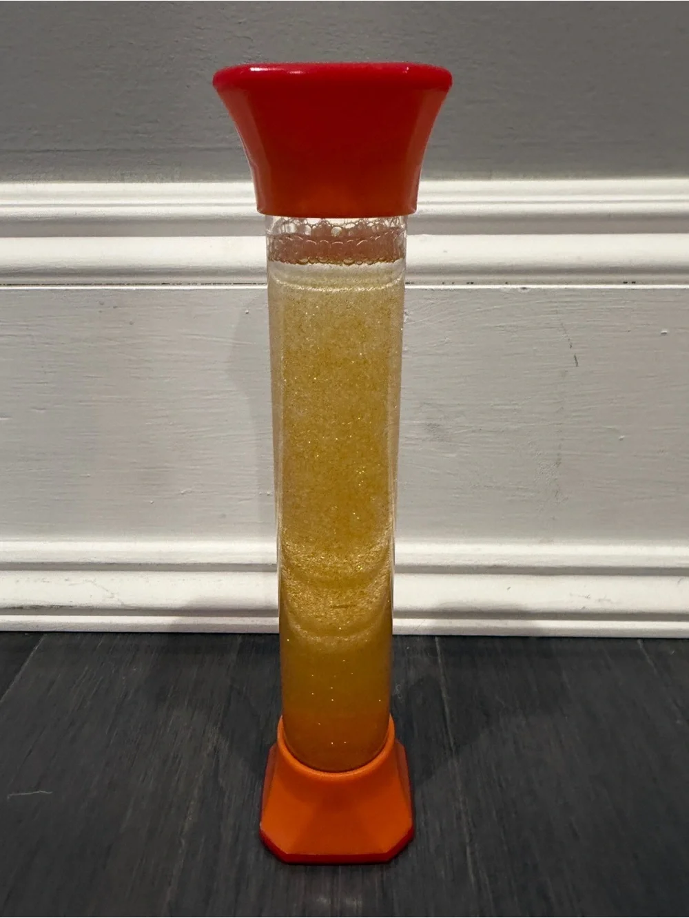 Hand2Mind Sparkling Orange Glitter Sensory Tube for Kids Calm Down Corner